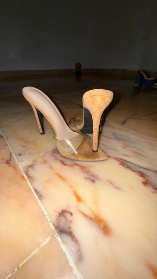 Sandalias de verano con tacón fino