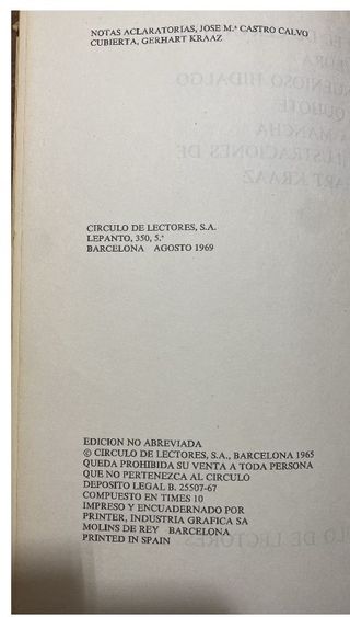 DON QUIJOTE DE LA MANCHA