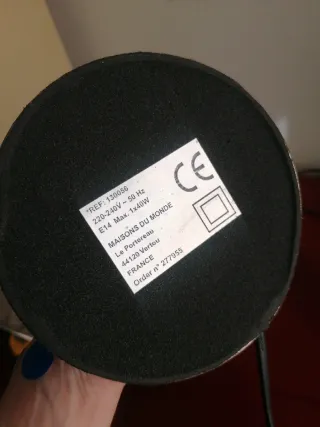 Lámpara de escritorio plateada