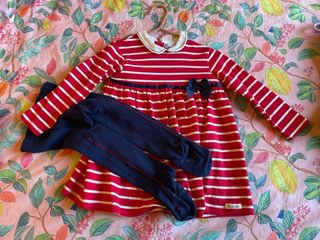 Conjunto Vestido y Leotardo Tutto Piccolo Niña