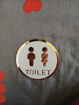 Adesivo Toilet Oro Bianco Acrilico