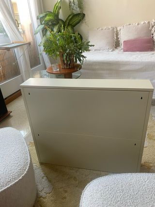 Zapatero Metal Delgado Marfil 14cm