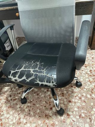Silla de oficina giratoria con ruedas