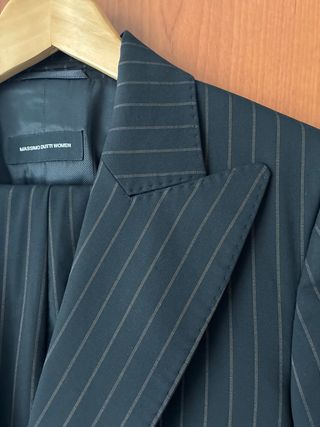 Traje pantalón rayas Massimo Dutti