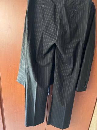 Traje pantalón rayas Massimo Dutti