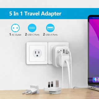 JSVER Enchufe de Viaje Universal para Más de 180 P