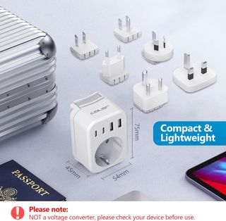 JSVER Enchufe de Viaje Universal para Más de 180 P