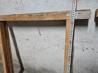 Lote 4 borriquetas de madera