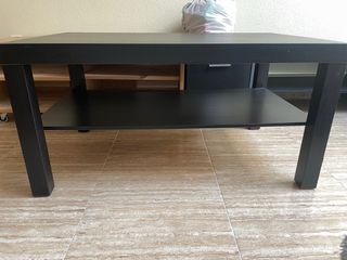 Mesa de centro de madera negra