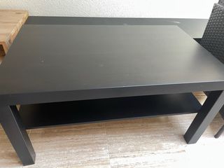Mesa de centro de madera negra
