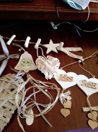 Decorazioni casa cuori e scritte