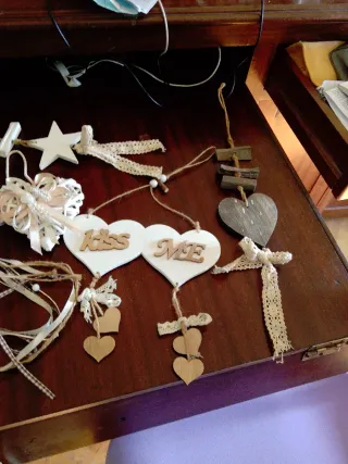 Decorazioni casa cuori e scritte