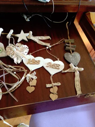 Decorazioni casa cuori e scritte