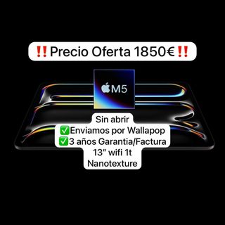 iPad Pro M5 13 Wifi 1TB Nanotexture SIN ABRIR