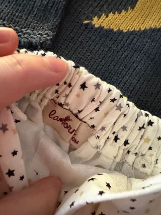 Conjunto bebé: jersey estrella y braguita