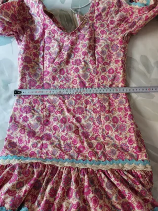 Traje Flamenca Niña Canastero + complementos.