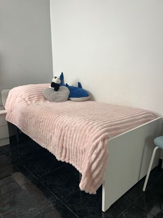 Cama 90 blanca + somier reforzado (mejor que IKEA)