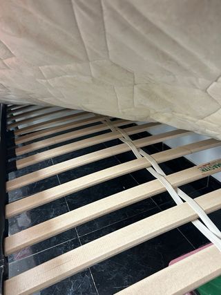 Cama 90 blanca + somier reforzado (mejor que IKEA)