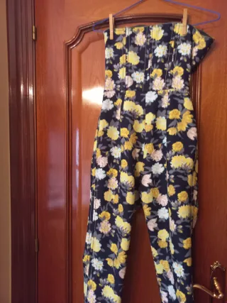 Mono largo floral cremallera