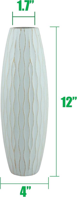 Stonebriar - SB-5076B Holzvase im Vintage-Stil, st