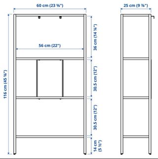 Estantería metálica blanca