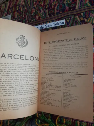 Guia de Barcelona y mapa 1944 Guias rapido