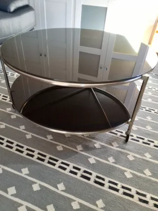 Mesa de centro IKEA STRIND vidrio y metal