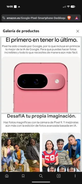 Google Pixel 9 Obsidiana 128GB