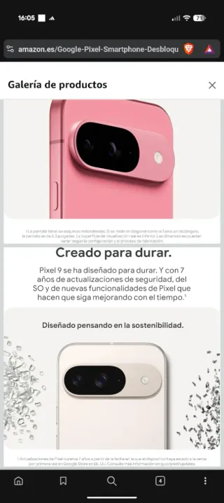 Google Pixel 9 Obsidiana 128GB