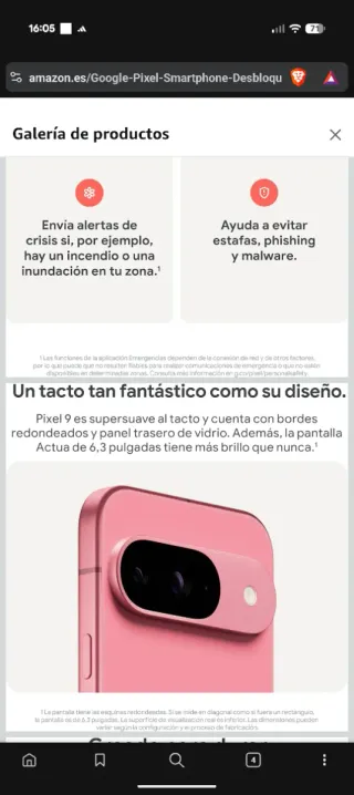 Google Pixel 9 Obsidiana 128GB