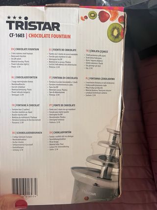 Fuente de chocolate Tristar
