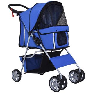 Carrito para Perros Pequeños con Toldo Ajustable