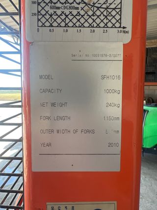 Transpaleta SFH1016 1000kg