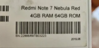 Xiaomi Redmi Note 7 Rojo/Nebulosa