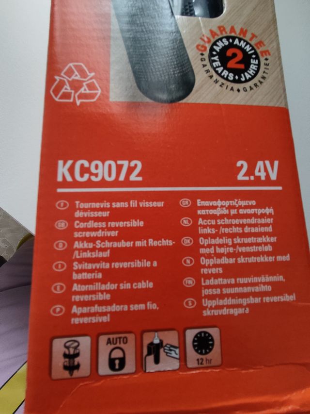 Destornillador Black & Decker 2.4V + Puntas