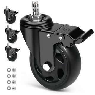 Ruedas para Muebles con Perno M12x1,75x30mm, 125MM