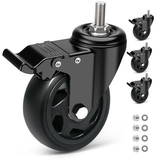 Ruedas para Muebles con Perno M12x1,75x30mm, 125MM