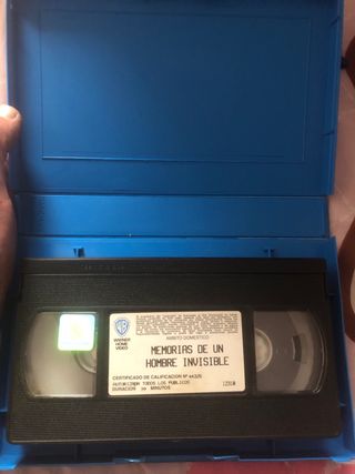 VHS Memorias de un hombre invisible