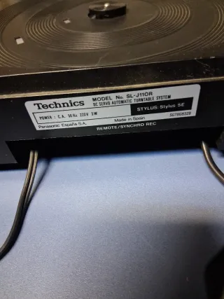 Tocadiscos Technics SL-J110R Negro