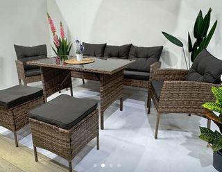 Oferta! Conjunto de Terraza en ratan