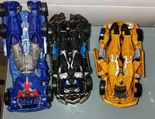 Figuras Transformers: Optimus P, Bumblebee y Lockd