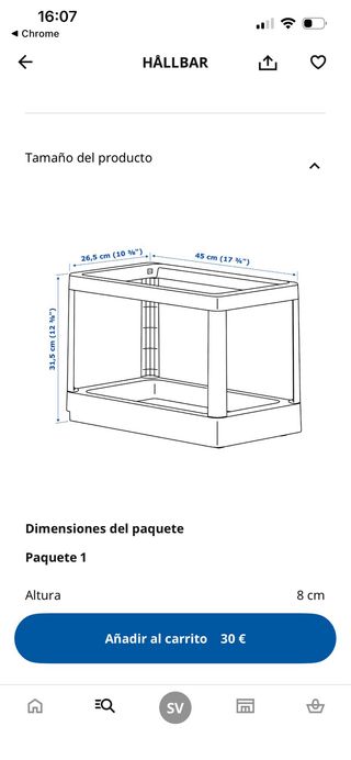 Estructura Hallbar para residuos Ikea