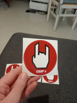 Set 4 stickers adesivi EMP rock