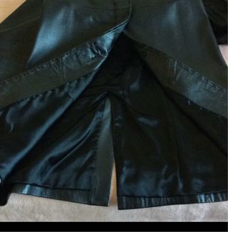 Abrigo piel Mango Talla S cuello chimenea