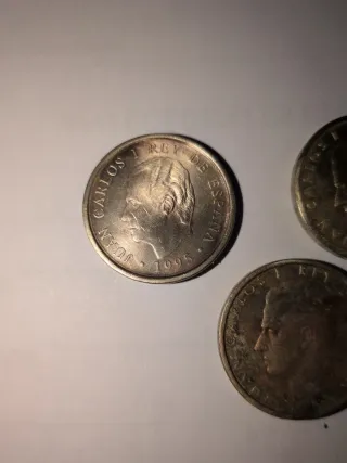 3 Monedas 100 Pesetas Juan Carlos I (1995, 1989, 1