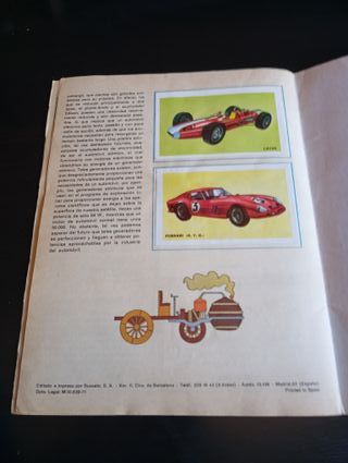 Álbum de Cromos Automóviles año 1971 Susaeta
