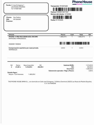 iPhone 17 Pro Max 256GB Azul