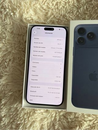 iPhone 17 Pro Max 256GB Azul