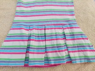 Vestido niña 18-24 meses rayas capucha