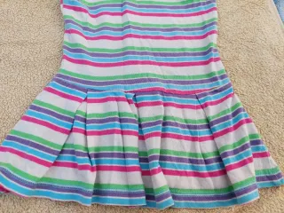 Vestido niña 18-24 meses rayas capucha